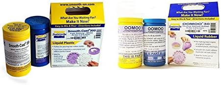 Smooth-On - 30 Silicone Mold Making Rubber Trial Unit & Smooth-Cast 300 Liquid Plastic Compound