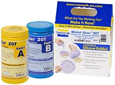 Mold Star 20T - 1A:1B Mix by Volume Translucent Platinum Silicone Rubber - Pint Unit