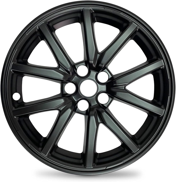 Mayde 18-Inch Wheel Covers fits 2017-2023 Tesla Model 3 Rims, Replacement Hub Caps (1 Piece, Matte Black)