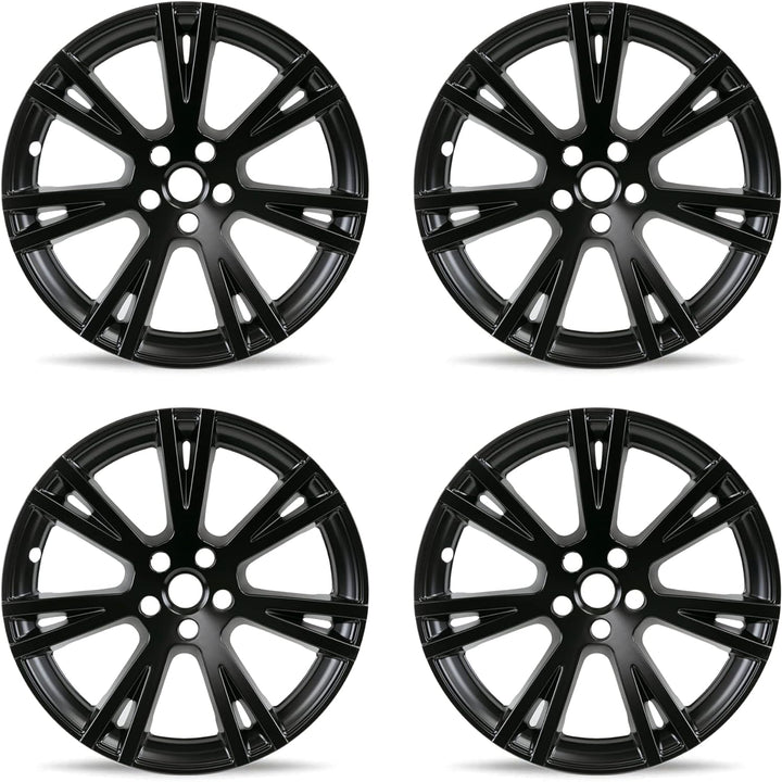 Mayde 19-Inch Hub Caps fits 2020-2022 Tesla Model Y, Replacement Wheel Covers (Set of 4, Matte Black)