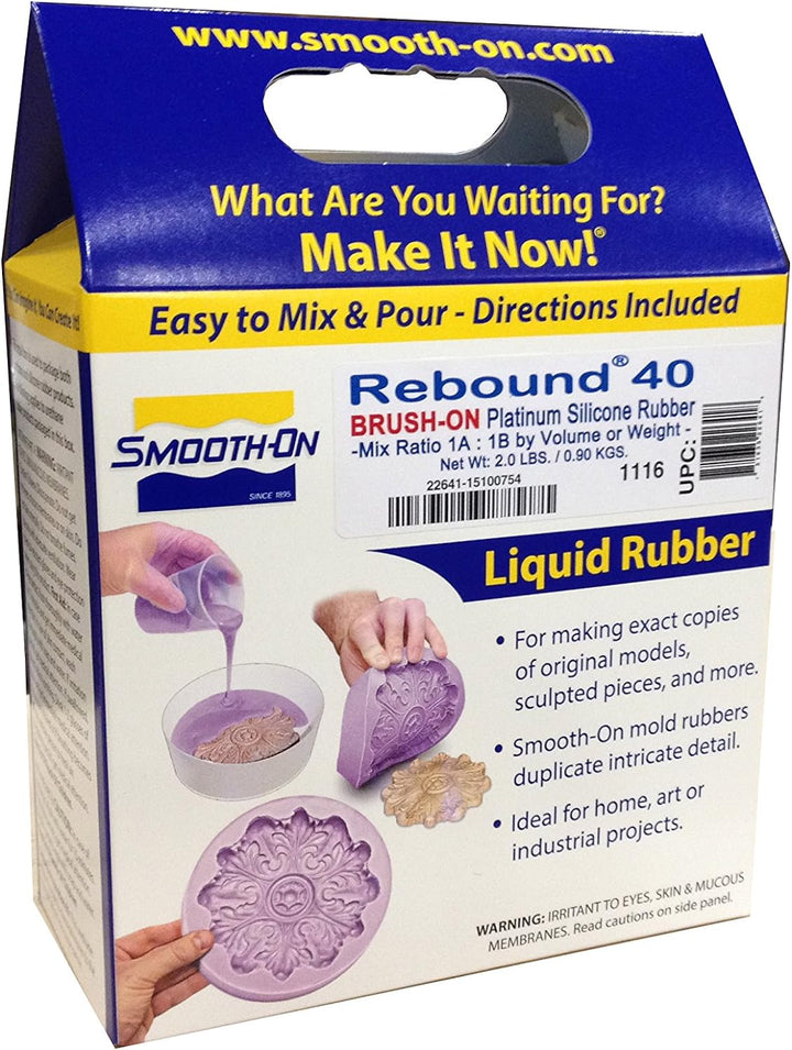 Smooth-On Rebound 40 Self Thickening Brush-On Silicone 2 Pint kit
