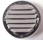 ROUND MILL FINISH ALUMINUM LOUVERS with INSECT SCREEN 2 inch pack of 6