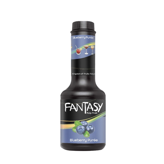 Mayde Fantasy Fruit Purée, Natural Smoothie Fruit Puree & Milk Tea Syrup - Blueberry 600 Grams