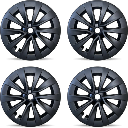 Mayde 19-Inch Hub Caps fits 2020-2023 Tesla Model 3, Replacement Wheel Covers (Set of 4) (19" Gunmetal Gray)
