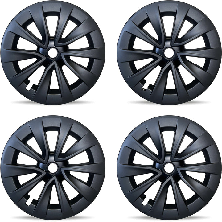 Mayde 19-Inch Hub Caps fits 2020-2023 Tesla Model 3, Replacement Wheel Covers (Set of 4) (19" Gunmetal Gray)