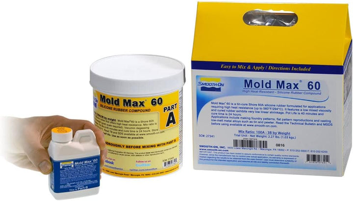 Mold Max 60 - High Heat Resistant Silicone Rubber Compound - Pint Unit
