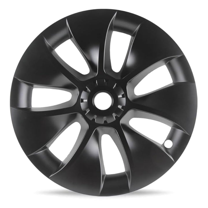 Mayde 19-Inch Hub Caps fits 2020-2023 Tesla Model Y, Replacement Wheel Covers - Revolve - Matte Black (1 Piece)