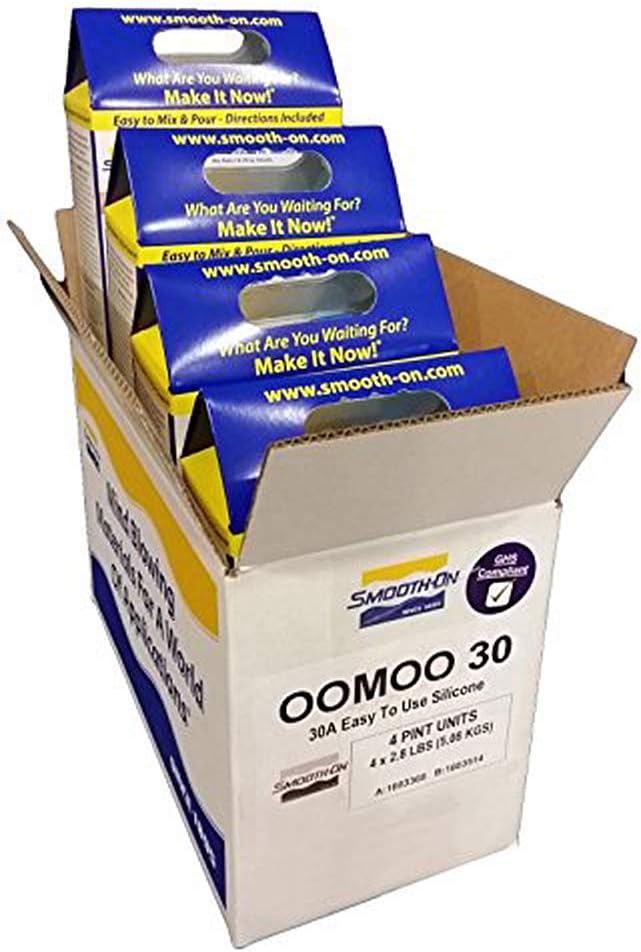 Smooth-on OOMOO 30 - Bulk LOT - 1 Case with 4 Kits - 8 Pints Total Silicone