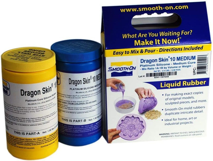Dragon Skin 10 Medium - Addition Cure Silicone Rubber Compound - Pint Unit