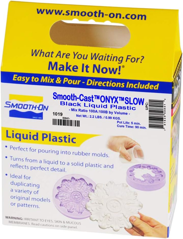 Smooth-Cast Onyx Slow - Ultra-Black Urethane Resin - Pint Unit