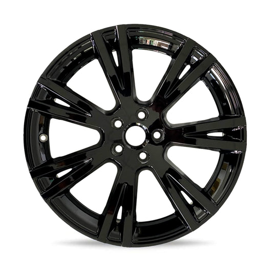 Mayde 19-Inch Wheel Covers fits 2020-2023 Tesla Model Y, Single Replacement Hub Cap, Gloss Black (1 Piece)