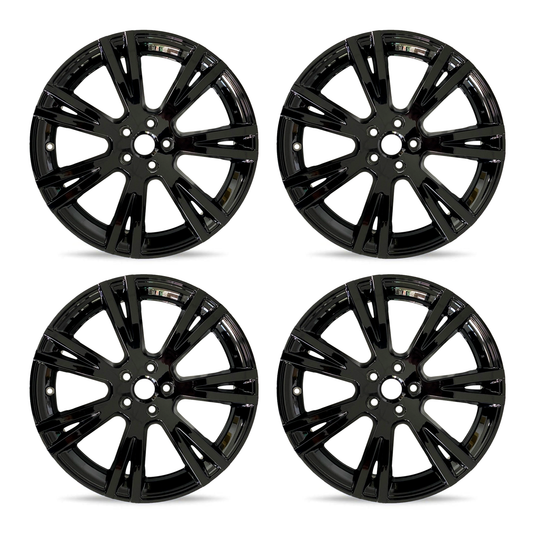 Mayde 19-Inch Wheel Covers fits 2020-2023 Tesla Model Y Rims, Replacement Hub Caps (Set of 4, Gloss Black)…