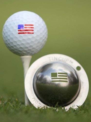 Tin Cup Golf Ball Custom Marker Tool - Stars and Stripes
