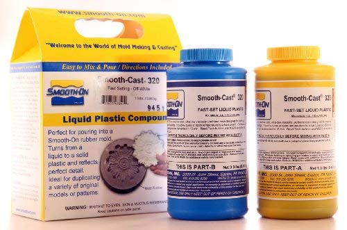 Smooth-Cast 320 Series Trial Unit 1 Pint A  1 Pint B - Off-White Opaque - Fast Setting