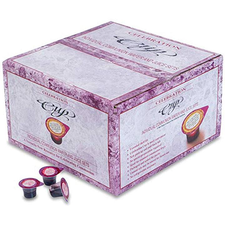 Celebration Cup -Prefilled Communion Cups and Wafer Set (Pack of 250)