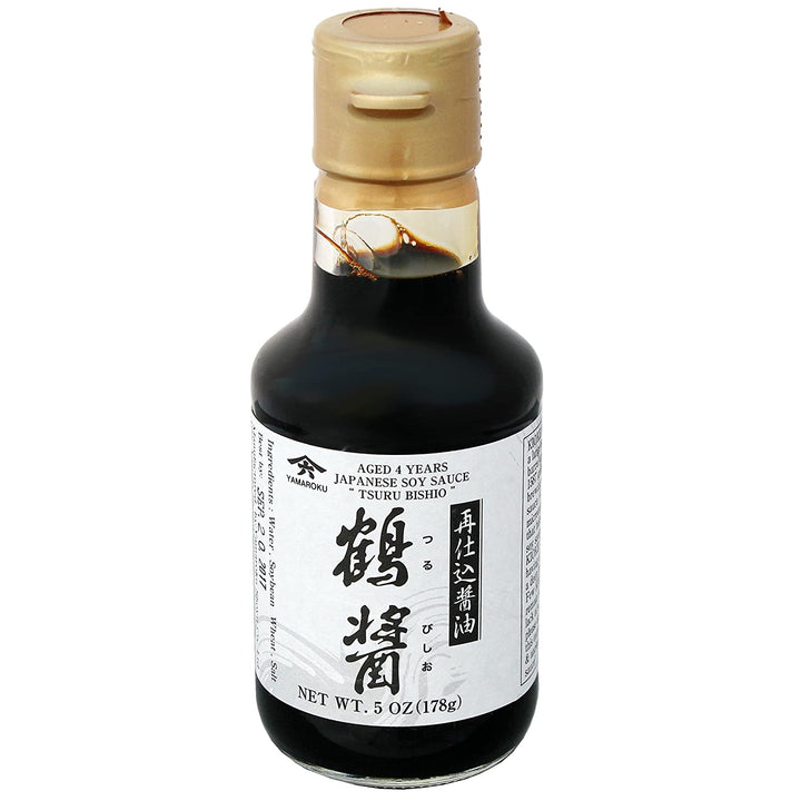 Yamaroku 4 Years Aged Soy Sauce, Tsuru Bisiho, 5 Ounce, 2-Pack