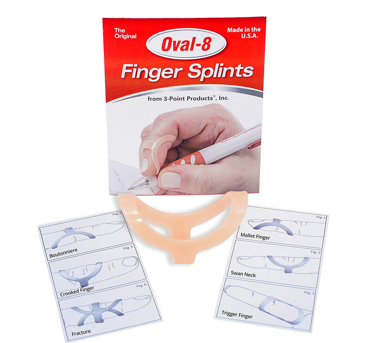 3-Point Products Oval-8 Finger Splint Size 10 (Pack of 1)