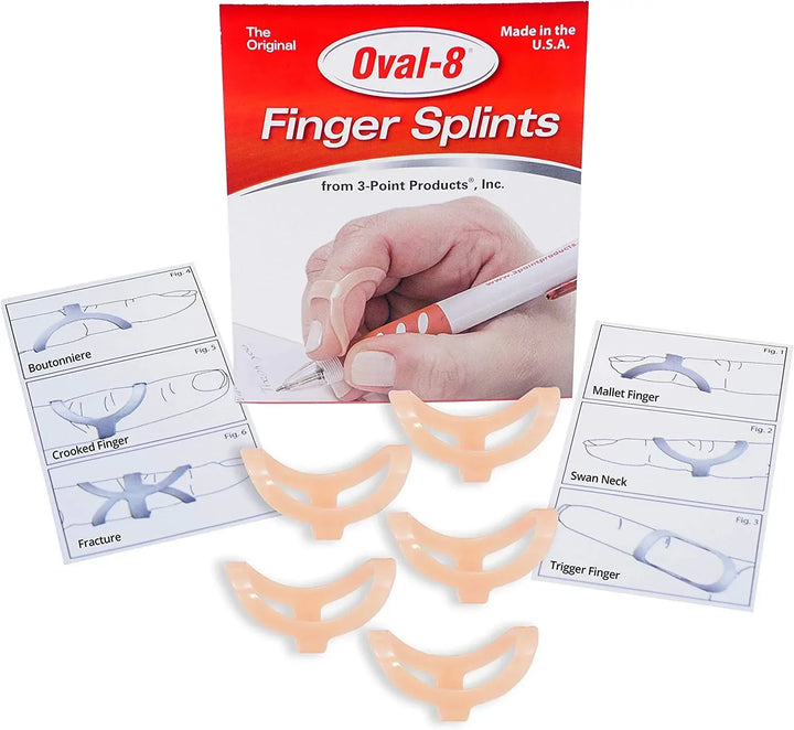 3-Point Products Oval-8 Finger Splint Size 3 (Pack of 5)